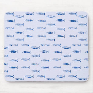 Alfombrilla De Ratón Patrón de Sardinas