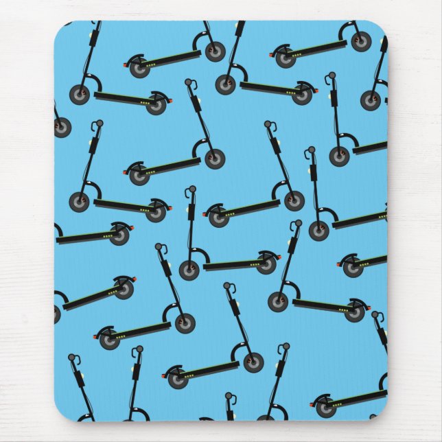Alfombrilla De Ratón patrón de scooter electrónico (Frente)