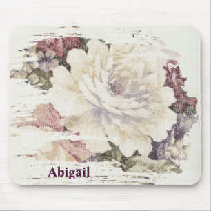 Alfombrilla De Ratón Patrón de tapicería de rosa retro