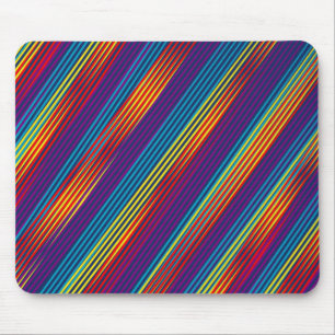 Alfombrilla De Ratón Patrón de tiras coloridas