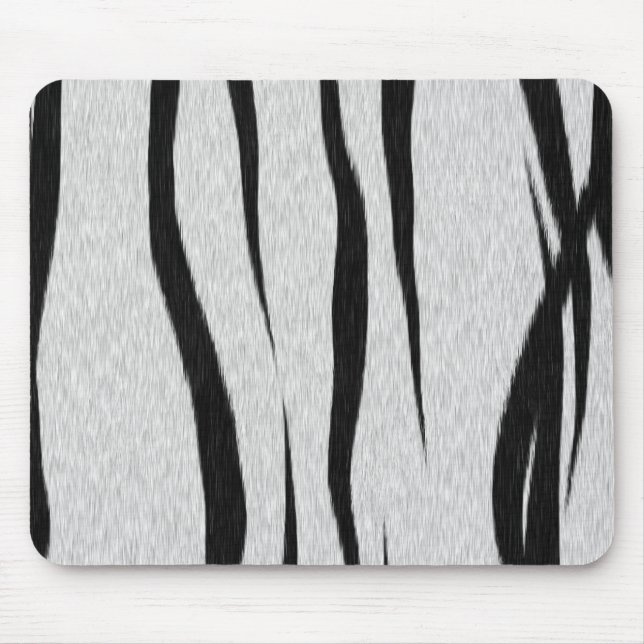 Alfombrilla De Ratón Patrón de tiras de tigre (Frente)