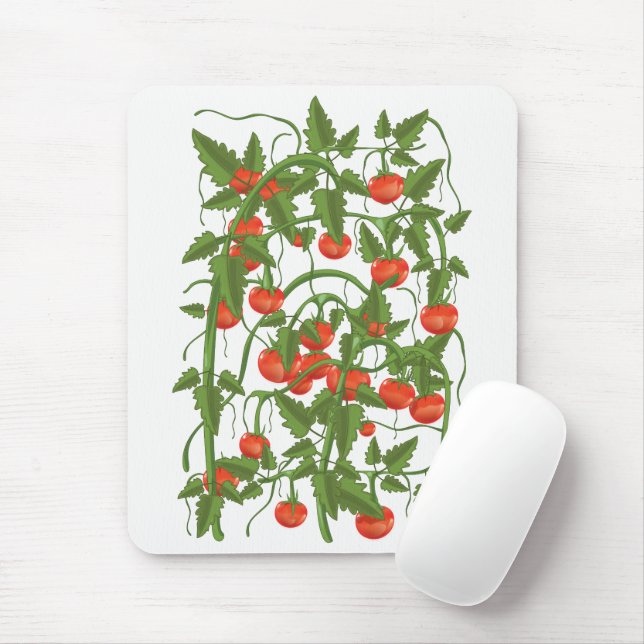 Alfombrilla De Ratón Patrón de Tomates (Con ratón)