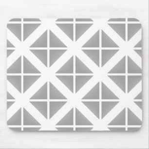 Alfombrilla De Ratón Patrón de Triángulo Gris Trendy
