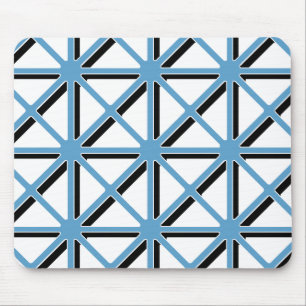 Alfombrilla De Ratón Patrón de triángulos azules