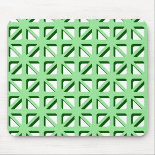 Alfombrilla De Ratón Patrón de triángulos verdes
