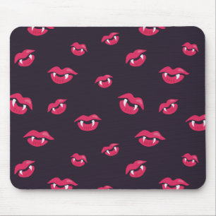 Alfombrilla De Ratón Patrón De Vampiros Y Fangs