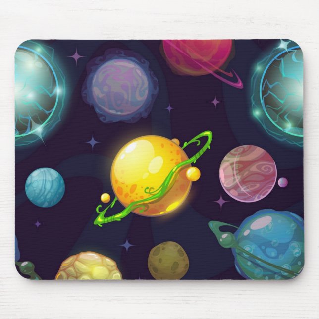 Alfombrilla De Ratón Patrón espacial (Frente)