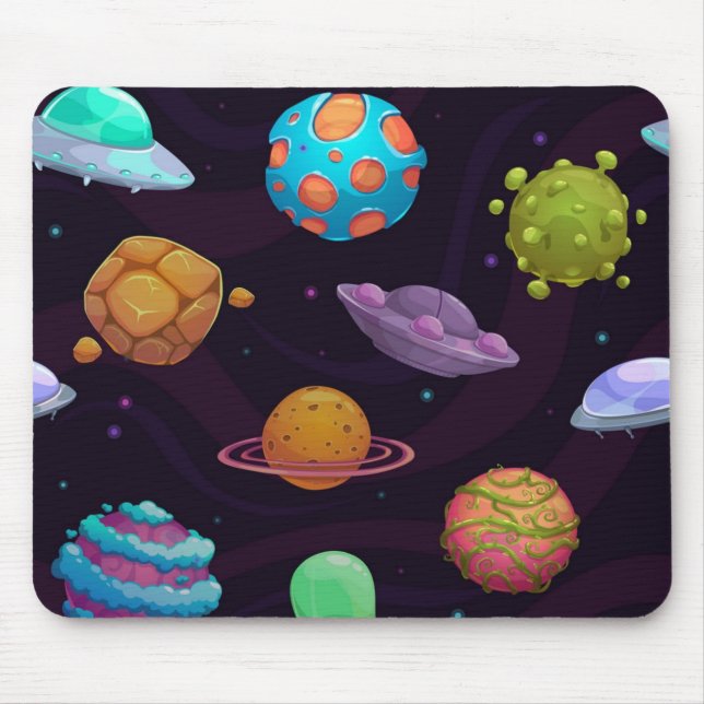 Alfombrilla De Ratón Patrón espacial (Frente)