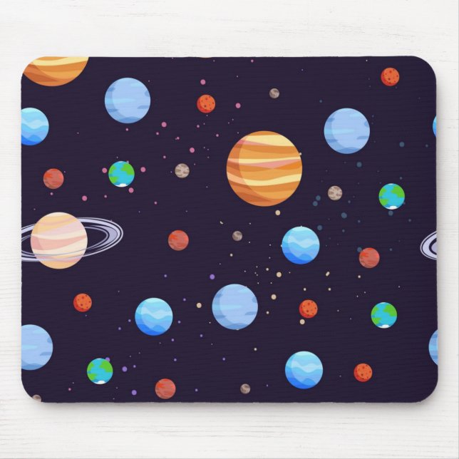 Alfombrilla De Ratón Patrón espacial (Frente)