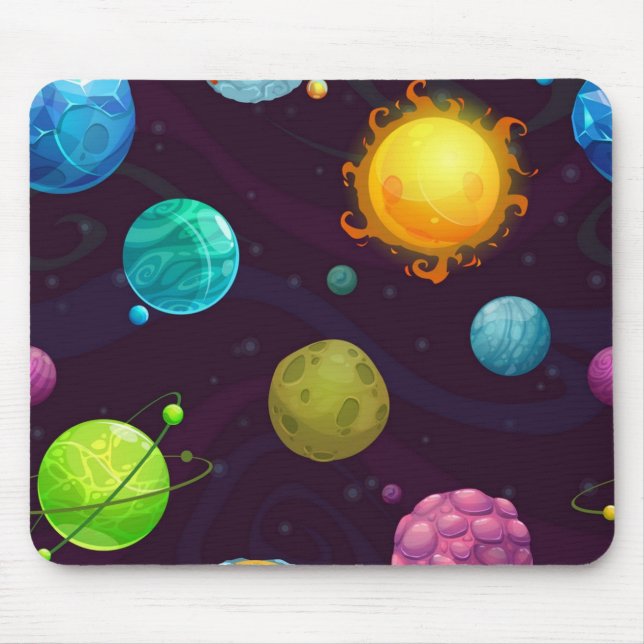 Alfombrilla De Ratón Patrón espacial (Frente)