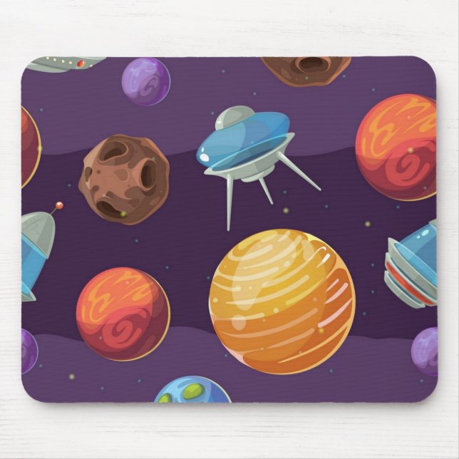 Alfombrilla De Ratón Patrón espacial (Frente)