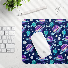 Alfombrilla De Ratón Patrón espacial, planetas, estrellas, galaxia, cos