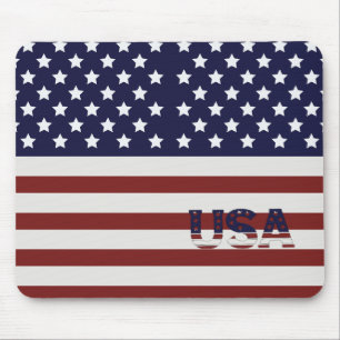 Alfombrilla De Ratón Patrón estadounidense de bandera de Estados Unidos