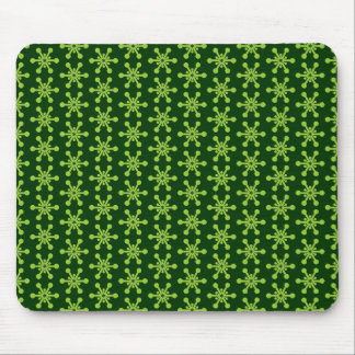 Alfombrilla De Ratón Patrón estrella - Verde sobre verde oscuro 003300