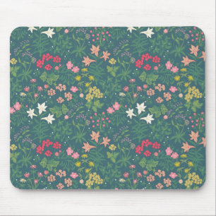 Alfombrilla De Ratón Patrón floral de los jardines de primavera estilo