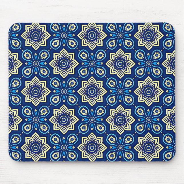 Alfombrilla De Ratón Patrón floral de Moda Boho de estilo (Frente)