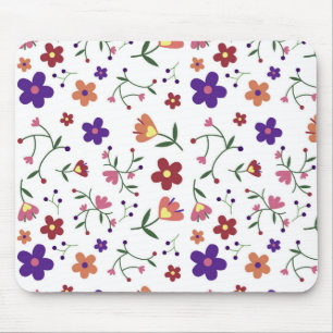 Alfombrilla De Ratón Patrón floral dibujado a mano