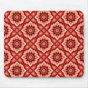 Alfombrilla De Ratón Patrón floral geométrico Boho Mandala