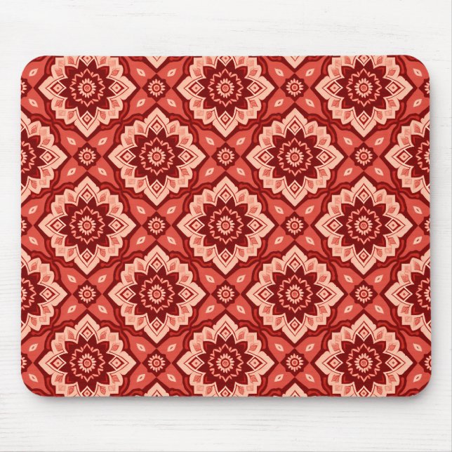 Alfombrilla De Ratón Patrón floral geométrico Boho Mandala (Frente)