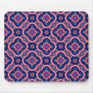 Alfombrilla De Ratón Patrón floral geométrico de Moda Boho
