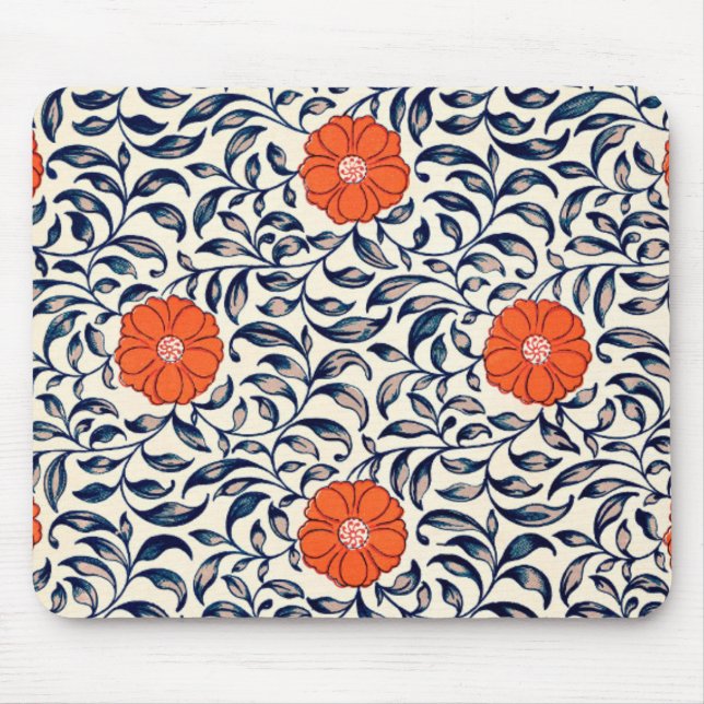 Alfombrilla De Ratón Patrón floral ornamental (Frente)