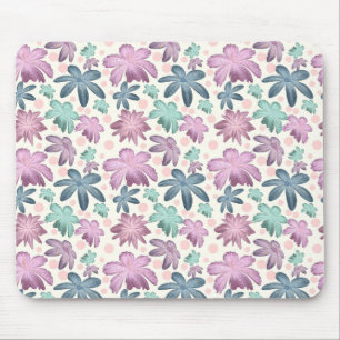 Alfombrilla De Ratón Patrón floral suave de acuarela rosa Papel pinta