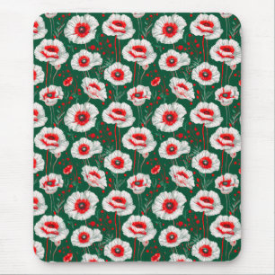 Alfombrilla De Ratón Patrón floral vibrante