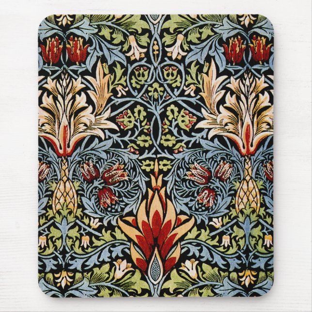 Alfombrilla De Ratón Patrón floral William Morris Snakeshead (Frente)