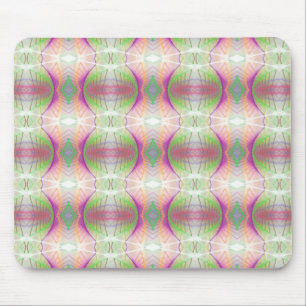 Alfombrilla De Ratón Patrón fractal de resumen rosado