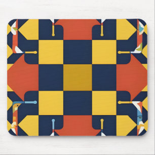 Alfombrilla De Ratón Patrón geométrico abstracto con flechas