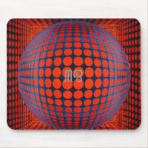 Patrón geométrico abstracto moderno negro rojo azu