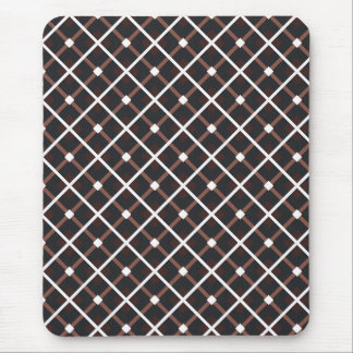 Alfombrilla De Ratón Patrón geométrico en tonos marrones negros y cálid