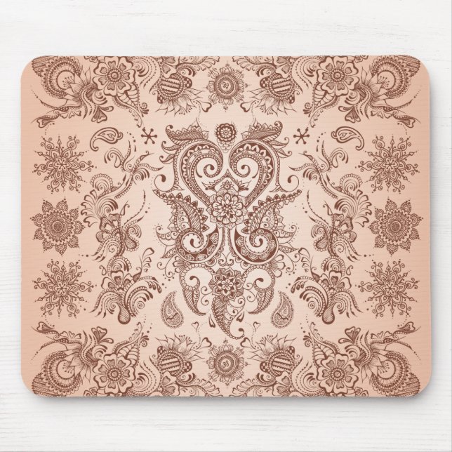 Alfombrilla De Ratón Patrón Henna-1 Mousepad (Frente)