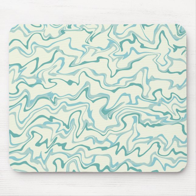 Alfombrilla De Ratón Patrón Hippie 70 de Boho de Bañón líquido de mármo (Frente)