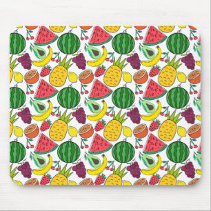 Alfombrilla De Ratón Patrón ininterrumpido de frutas Patrón de superf