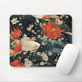 Alfombrilla De Ratón Patrón japonés de pescado sin mar