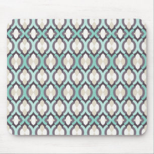 Alfombrilla De Ratón Patrón marroquí turquesa