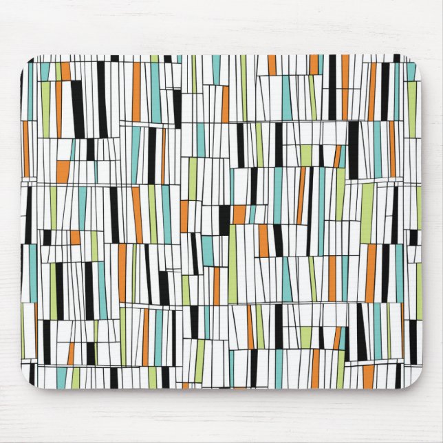 Alfombrilla De Ratón Patrón moderno del Siglo Medio (Frente)