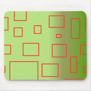Alfombrilla De Ratón Patrón moderno Diseño geométrico verde Mousepad