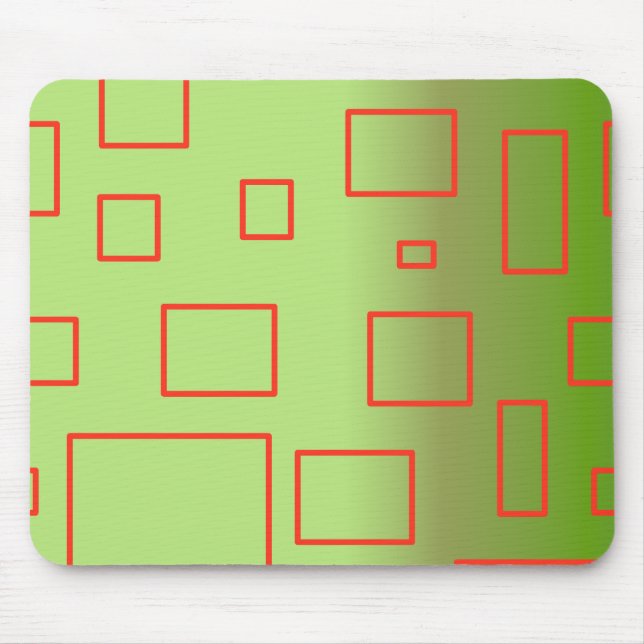 Alfombrilla De Ratón Patrón moderno Diseño geométrico verde Mousepad (Frente)