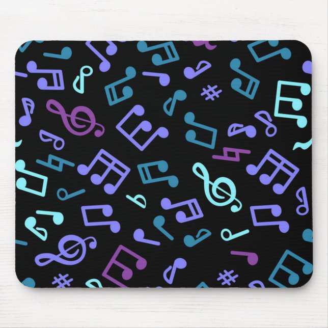 Alfombrilla De Ratón Patrón musical (Frente)