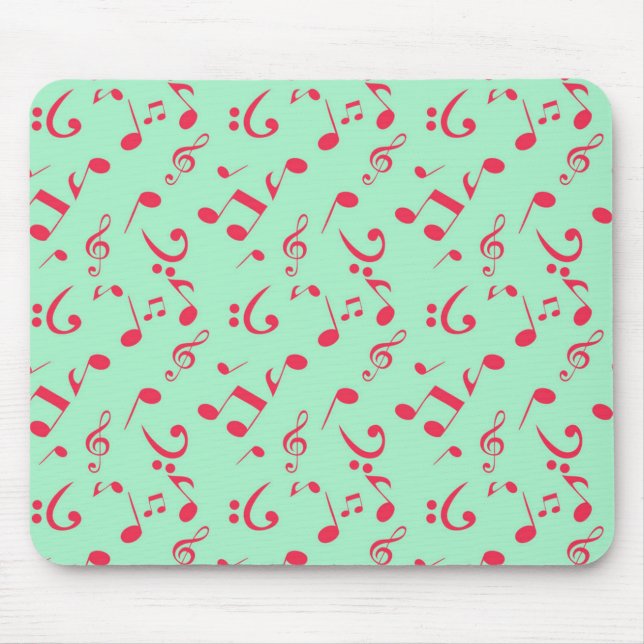 Alfombrilla De Ratón Patrón musical (Frente)