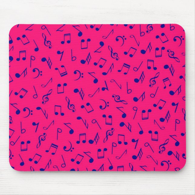 Alfombrilla De Ratón Patrón musical (Frente)