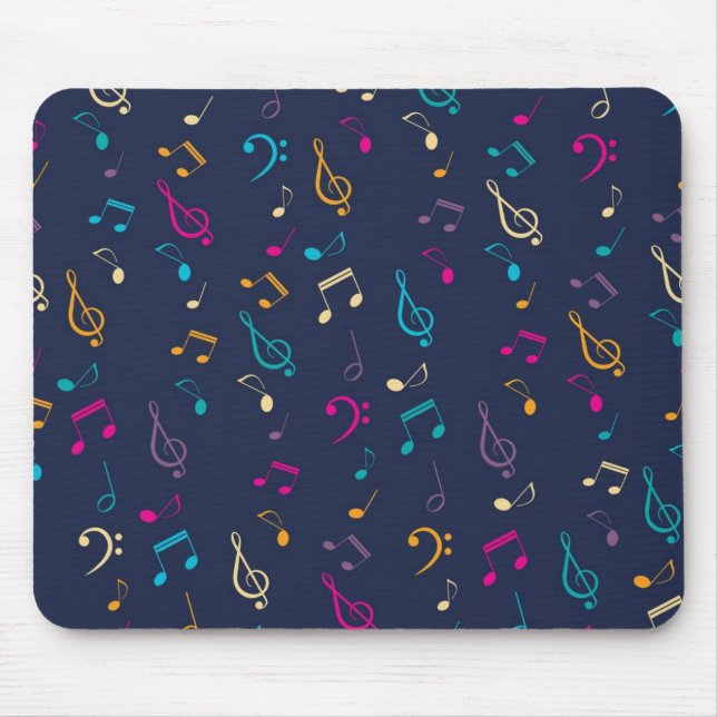 Alfombrilla De Ratón Patrón musical (Frente)
