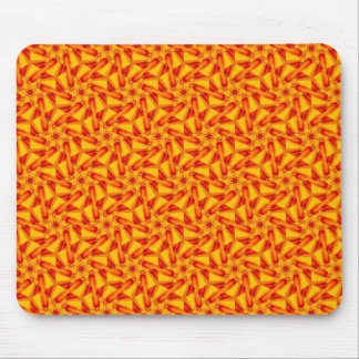 Alfombrilla De Ratón patrón naranja Terrazzo