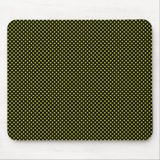 Alfombrilla De Ratón Patrón neto negro con amarillo