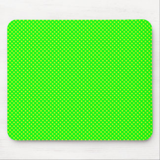 Alfombrilla De Ratón Patrón neto verde con amarillo