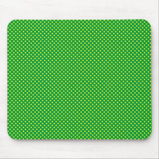 Alfombrilla De Ratón Patrón neto verde con amarillo