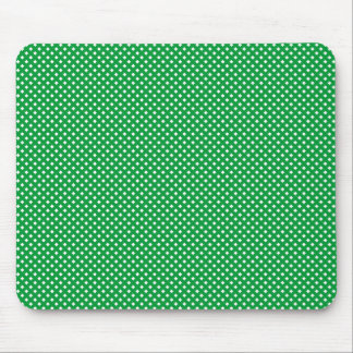 Alfombrilla De Ratón Patrón neto verde con blanco