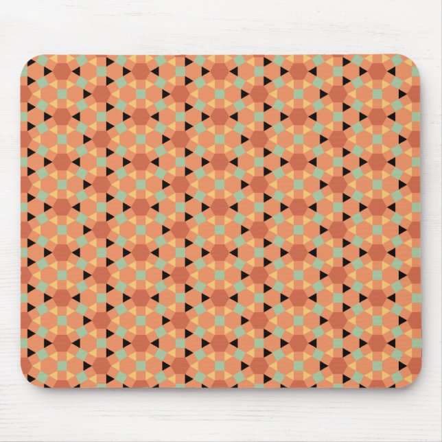 Alfombrilla De Ratón patrón persa hexagonal (Frente)